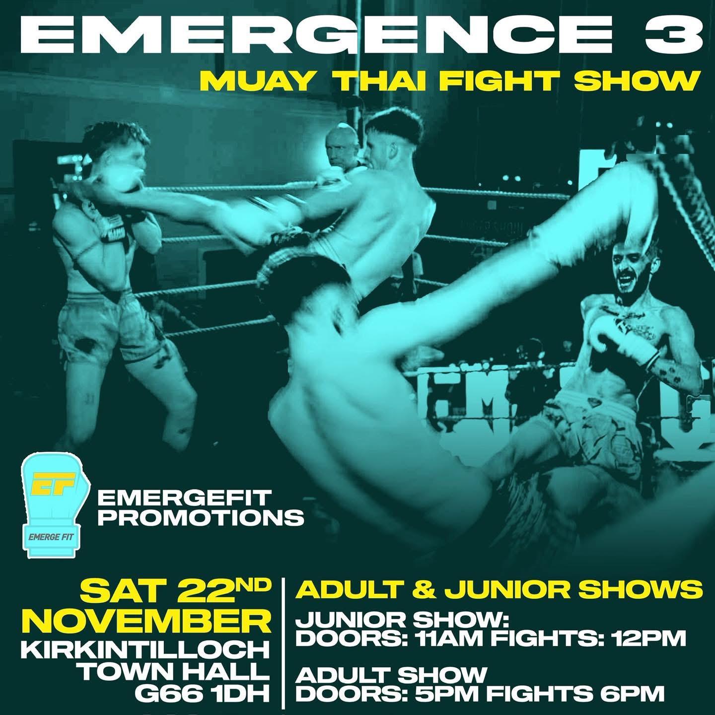 EMERGENCE 3 – MUAY THAI FIGHT SHOW