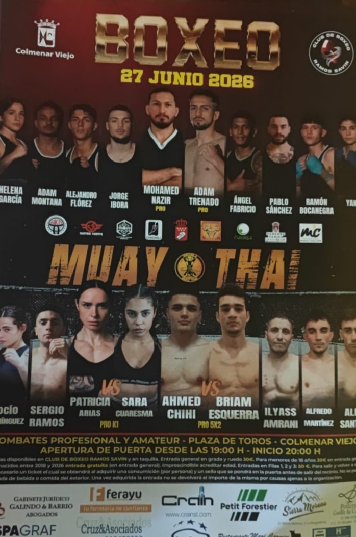 BOXEO – Muay Thai Professional & Amateur Event Poster