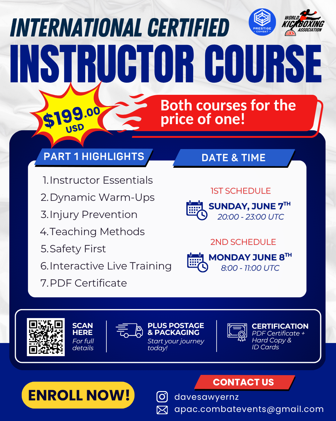 International Certified Instructor Course - Part One - June 7th